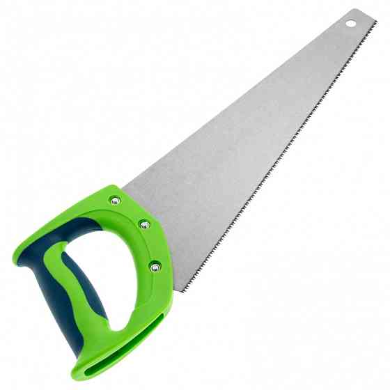 Ножовка по дереву "Зубец", 350 мм, 11 TPI, зуб 2D, калёный зуб, 2-х компонентная рукоятка Сибртех Алматы