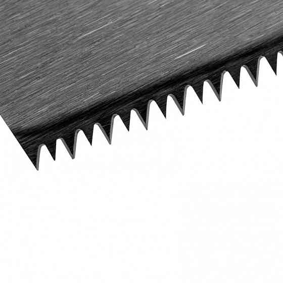 Ножовка по дереву "Зубец", 450 мм, 11 TPI, зуб 2D, калёный зуб, 2-х компонентная рукоятка Сибртех Алматы