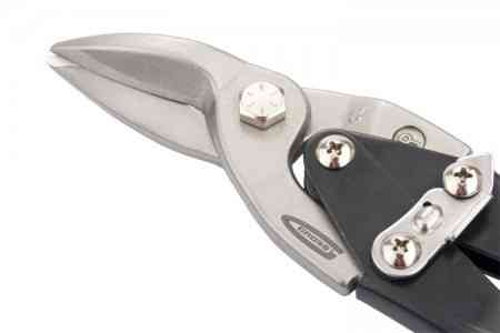 Ножницы по металлу "PIRANHA", 250мм, прямой и правый рез, сталь-СrMo, двухкомпонентные рукоятки// GR Алматы