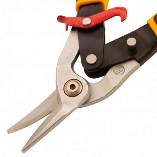 Ножницы по металлу, 270 мм, прямой и левый рез, сталь-СrMo, трехкомпонентные рукоятки Denzel Алматы
