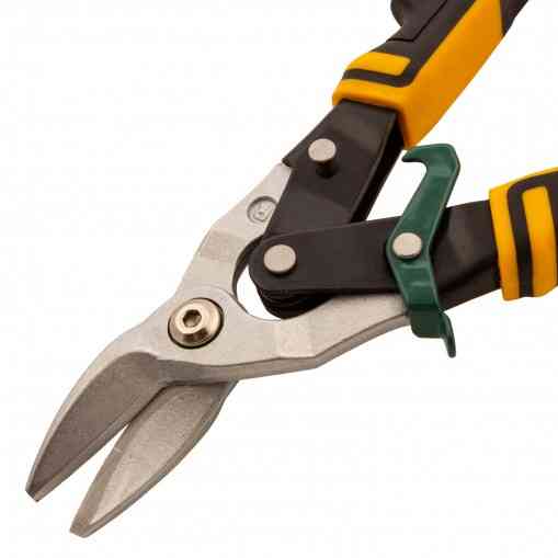 Ножницы по металлу, 270 мм, прямой и правый рез, сталь-СrMo, трехкомпонентные рукоятки Denzel Алматы