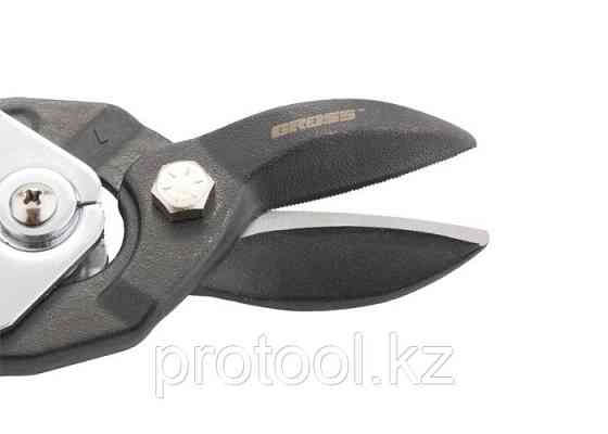 Ножницы по металлу"PIRANHA"усиленные,255 мм,прямой рез,сталь-СrMo,двухкомпонентные рукоятки//GROSS Алматы