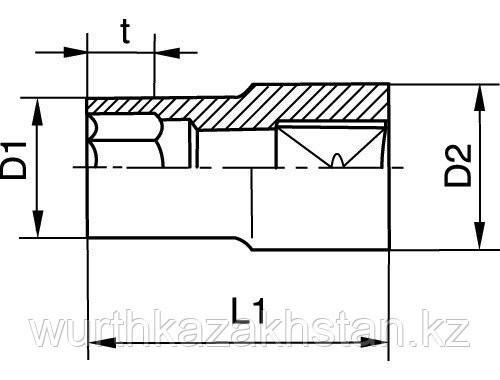 Головка 1/2" торкс Т 25 Алматы - изображение 2