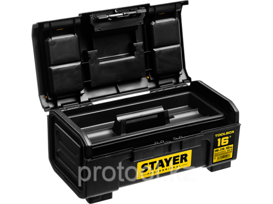 Ящик для инструмента "TOOLBOX" пластиковый, STAYER Professional 590х270х255 Алматы