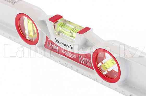 Уровень алюминиевый литой, фрезерованный, 3 глазка, две ударные площадки, 600 мм 34911 (002) Алматы