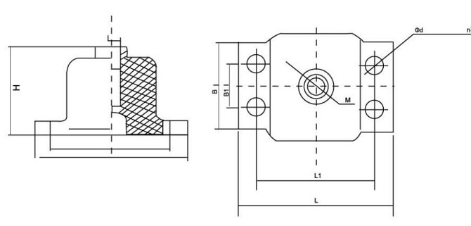 Виброизолятор (виброгаситель) резиновый, EA-типа Алматы - изображение 2
