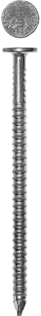 Гвозди ершеные с плоской головкой оцинкованные чертеж № 7811-7038, пакет серия «МАСТЕР» Усть-Каменогорск - изображение 1