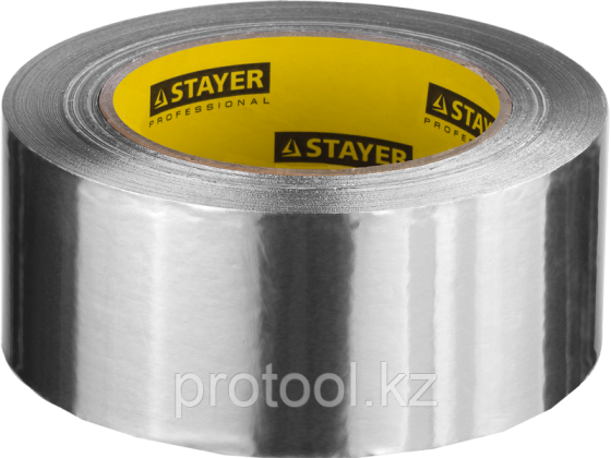 Алюминиевая лента, STAYER Professional 12268-50-10, до 120°С, 50мкм, 50мм х 10м Алматы