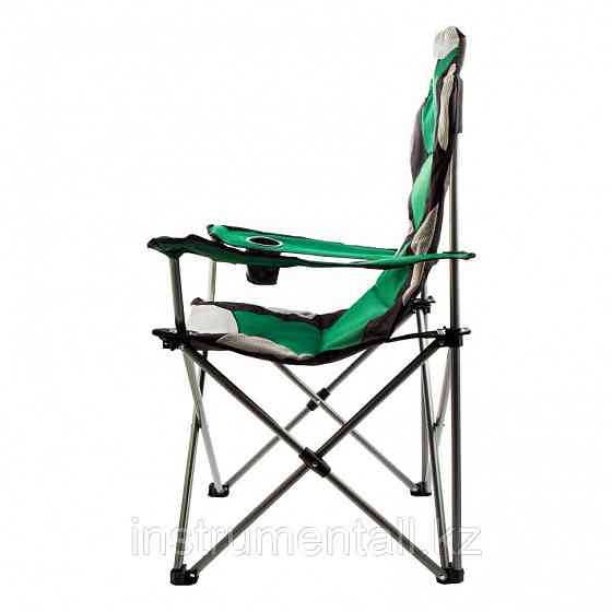 Кресло складное с подлокотниками и подстаканником, 60 х 60 х 110/92 см, Camping Palisad Новинка Алматы