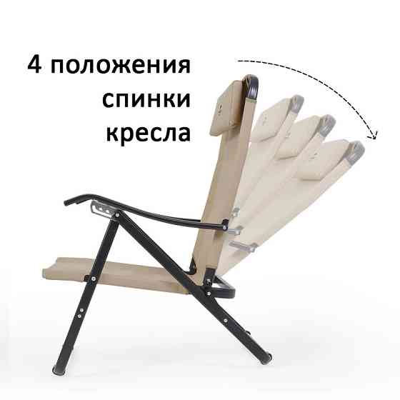 Портативный складной стул для кемпинга и рыбалки Naturehike Алматы