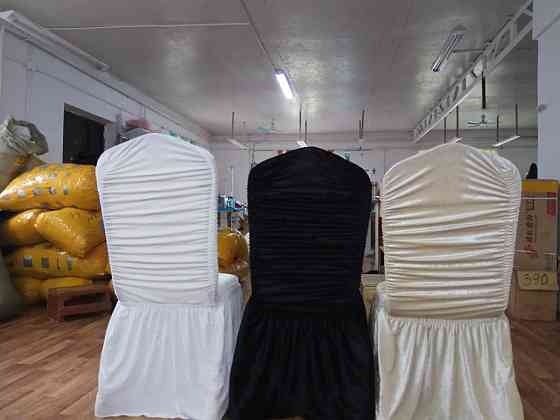 Чехлы для стульев из королевской велюровой ткани Алматы
