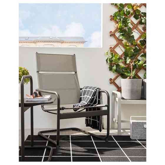 Кресло садовое ХУСАРЭ темно-серый ИКЕА, IKEA Астана