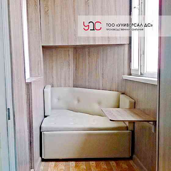 Угловой диван на заказ для балкона Алматы