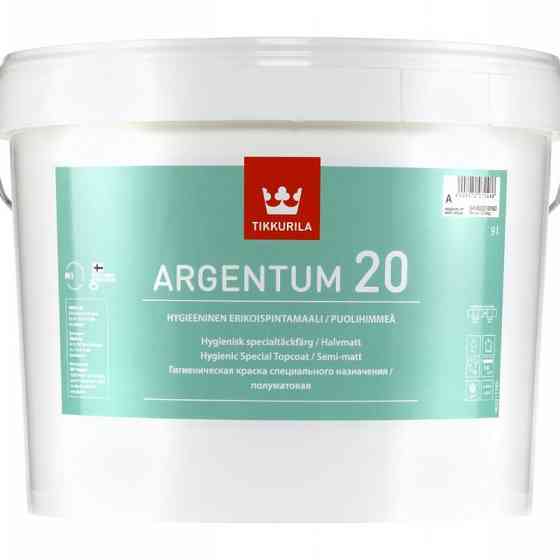 Краска антимикробная ARGENTUM 20 A пл/мат 0.9л Tikkurila Уральск