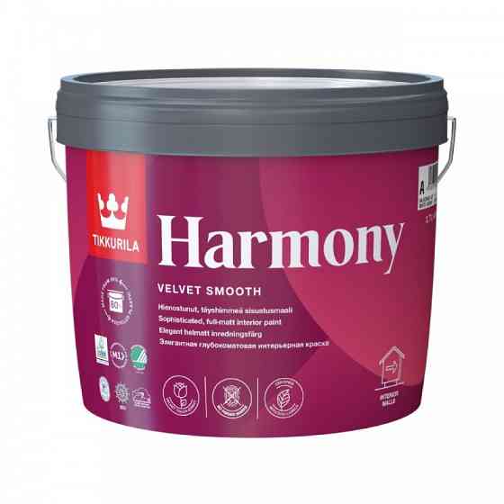 Краска интерьерная HARMONY База A гл/мат 0,9л Tikkurila Уральск