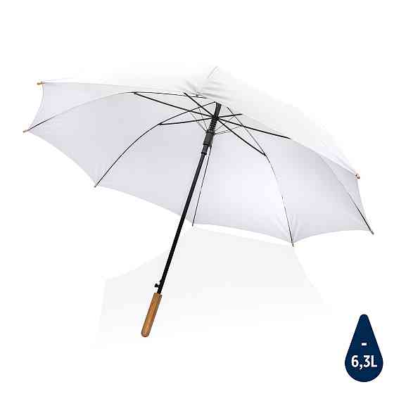 Плотный зонт Impact из RPET AWARE с автоматическим открыванием, d120 см, белый; , , высота 94 см., д Костанай