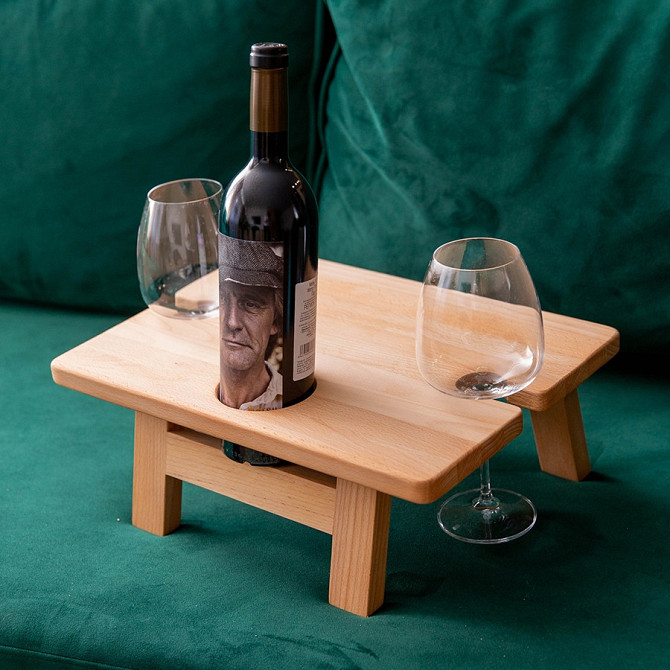 Винный стол, 40х29,5х16см, бук, светло-коричневый, , 441243 Костанай - изображение 3