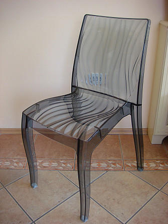 Стеклянный обеденный стол и 6 стульев набор Алматы - изображение 2