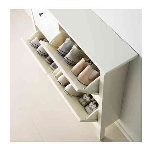 Шкаф для обуви с 4 отделениями ХЕМНЭС белый ИКЕА, IKEA Нур-Султан