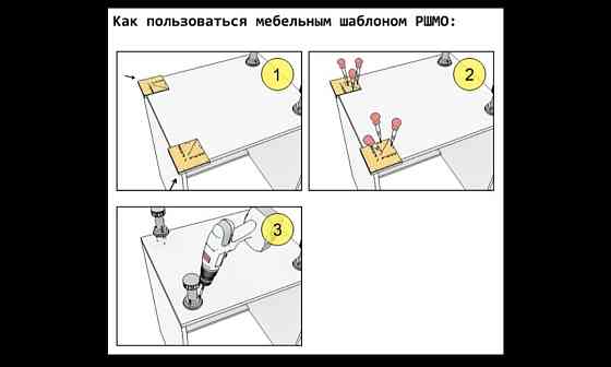 Мебельный шаблон для разметки мебельных опор РШМО Алматы