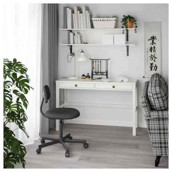 Письменный стол Кантри (ХЕМНЭС) белая морилка 120x47 см Нур-Султан