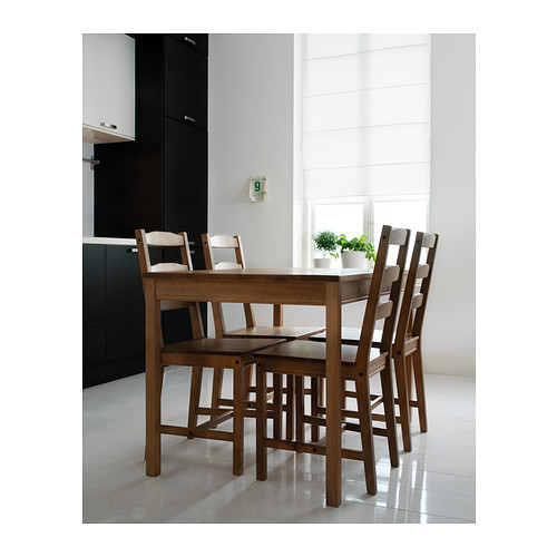 Стол и 4 стула ЙОКМОКК морилка антик ИКЕА, IKEA Астана - изображение 4