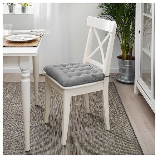 Подушка на стул ВИППЭРТ серый 38x38x6.5 см ИКЕА, IKEA Нур-Султан - изображение 2