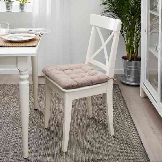 Подушка на стул ХЭЛЛЬВИ бежевый 40x38x5.0 см ИКЕА, IKEA Нур-Султан