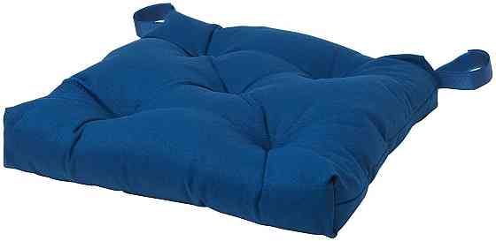 Подушка на стул МАЛИНДА синий ИКЕА, IKEA Нур-Султан