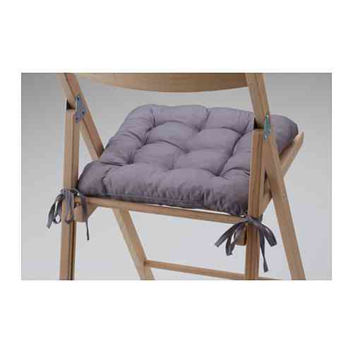 Подушка на стул ХЭЛЛЬВИ серый 40x38x5.0 см ИКЕА, IKEA Нур-Султан