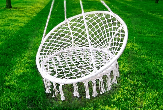 Гамак-кресло подвесное плетёное 60 х 80 см, цвет бежевый Алматы