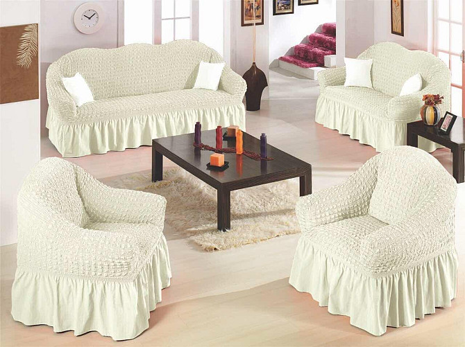 Чехлы «УЮТ» для двух диванов и одного кресла Алматы - изображение 1
