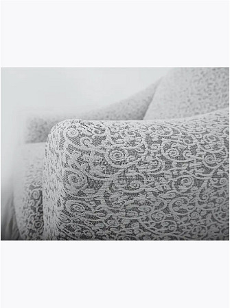 Чехол на угловой диван, и 1 кресло, слоновая кость Алматы - изображение 4