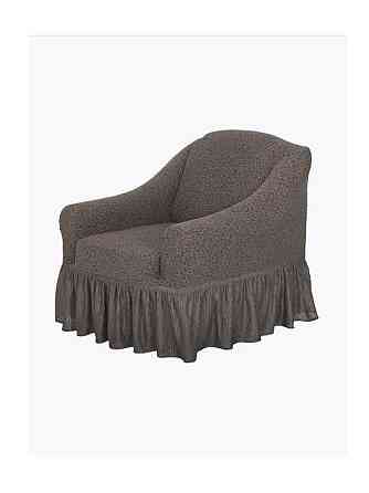 Чехол на угловой диван, и 1 кресло, коричневый Алматы
