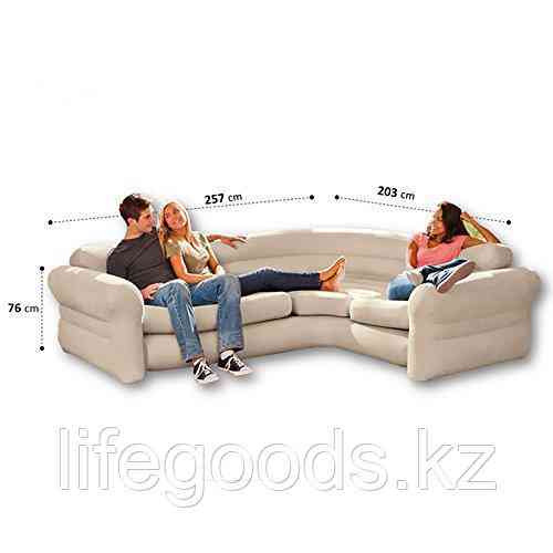 Надувной угловой диван Corner Sofa, Intex 68575 Алматы