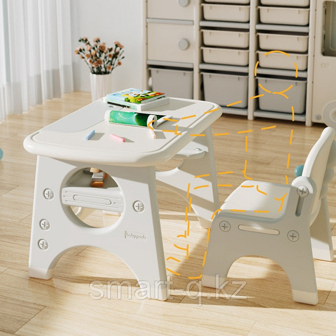 Комплект детский стол и стул Babypods Алматы - изображение 1