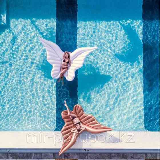 Пляжный надувной матрас Золотые крылья ангела, 250 см Алматы