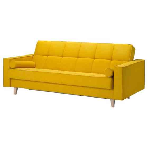 3-местный диван-кровать, АСКЕСТА Шифтебу желтый ИКЕА, IKEA Нур-Султан