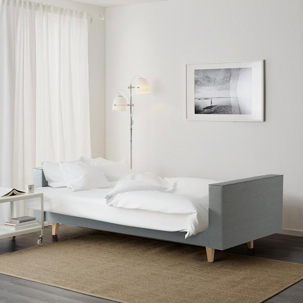 3-местный диван-кровать, АСКЕСТА Книса светло-серый ИКЕА, IKEA Нур-Султан - изображение 3