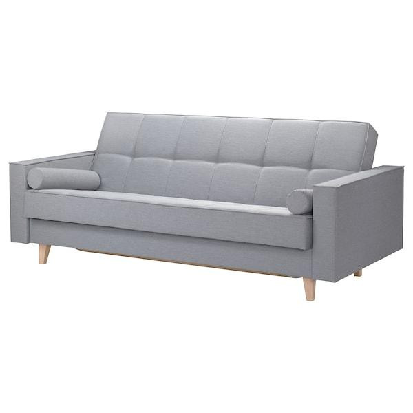 3-местный диван-кровать, АСКЕСТА Книса светло-серый ИКЕА, IKEA Нур-Султан - изображение 1