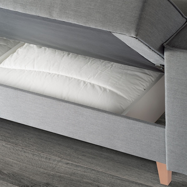 3-местный диван-кровать, АСКЕСТА Книса светло-серый ИКЕА, IKEA Нур-Султан - изображение 4