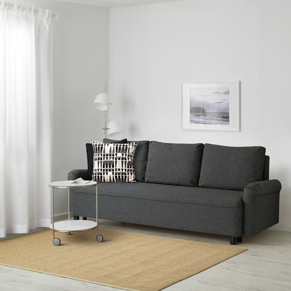 Диван-кровать 3-местный ГРИМХУЛЬТ, Гуннаред темно-серый ИКЕА, IKEA Нур-Султан - изображение 2