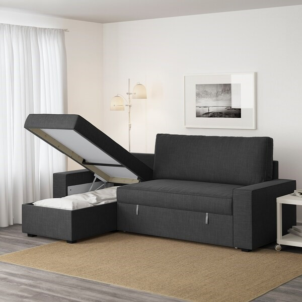 Диван-кровать угл. ВИЛАСУНД Хили темно-серый ИКЕА, IKEA Нур-Султан - изображение 3