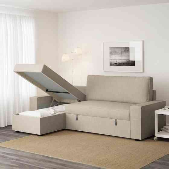 Диван-кровать угл. ВИЛАСУНД Хили бежевый ИКЕА, IKEA Нур-Султан