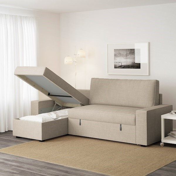 Диван-кровать угл. ВИЛАСУНД Хили бежевый ИКЕА, IKEA Нур-Султан - изображение 3