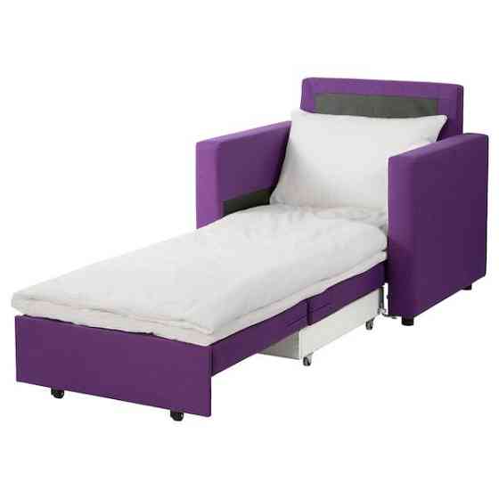 Кресло-кровать ВАТТВИКЕН Висле фиолетовый ИКЕА Нур-Султан