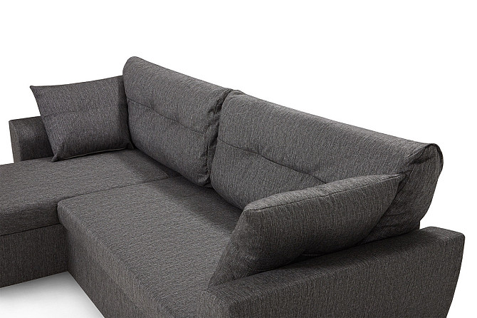 Угловой диван-кровать Марли, Тёмно-серый Нур-Султан - изображение 3