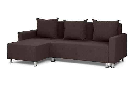Угловой диван-кровать Каир, тёмно-коричневый Нур-Султан