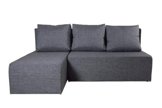 Угловой диван-кровать Крит, тёмно-серый Нур-Султан