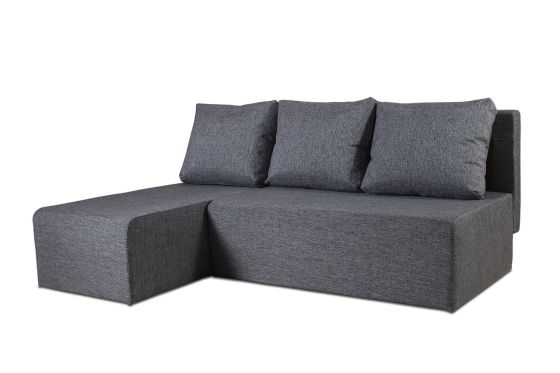 Угловой диван-кровать Крит, тёмно-серый Нур-Султан